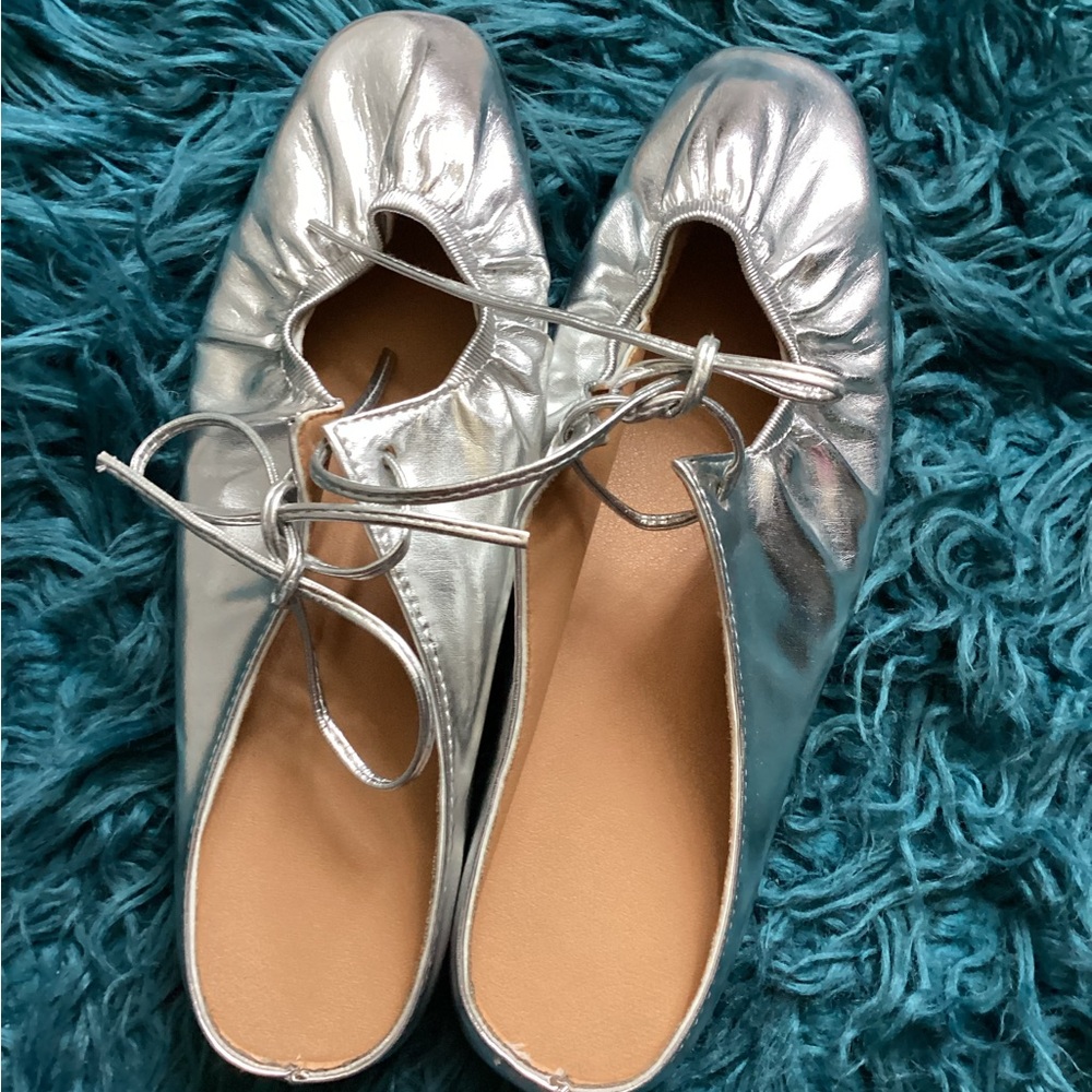 Silver Women's Mules - Picture 6 of 8